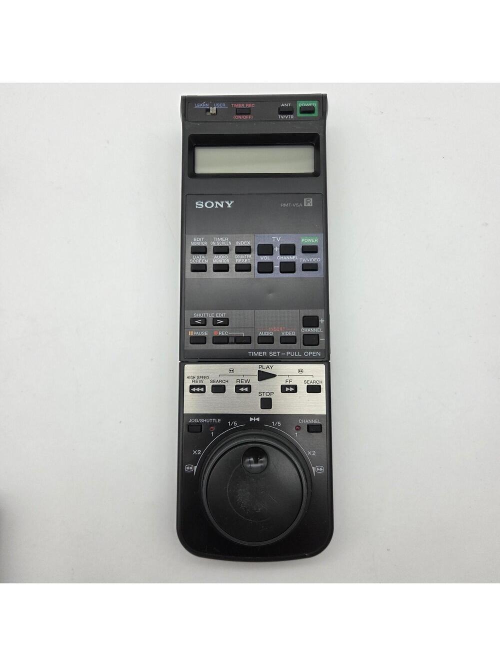 Genuine Sony RMT-V5A Remote Control SLV-R5UC SVHS SLV-R5 SLVR5UC VCRs Tested OEM